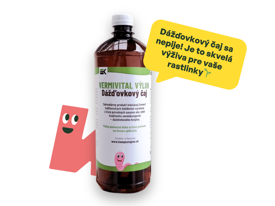 Vermivital výluh - dážďovkový čaj sa nepije